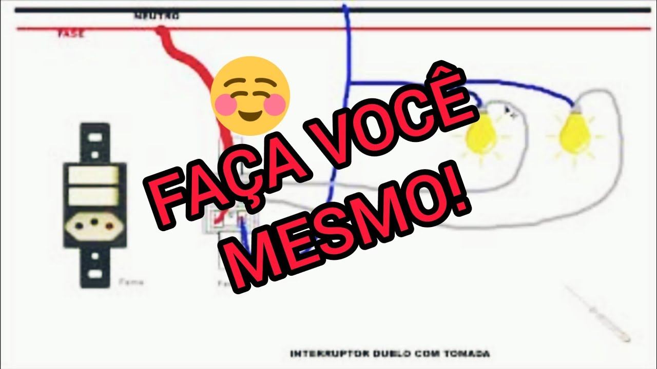 Instalação de Interruptor Duplo com Tomada/Passo a passo Fácil de fazer!#PARTE 1