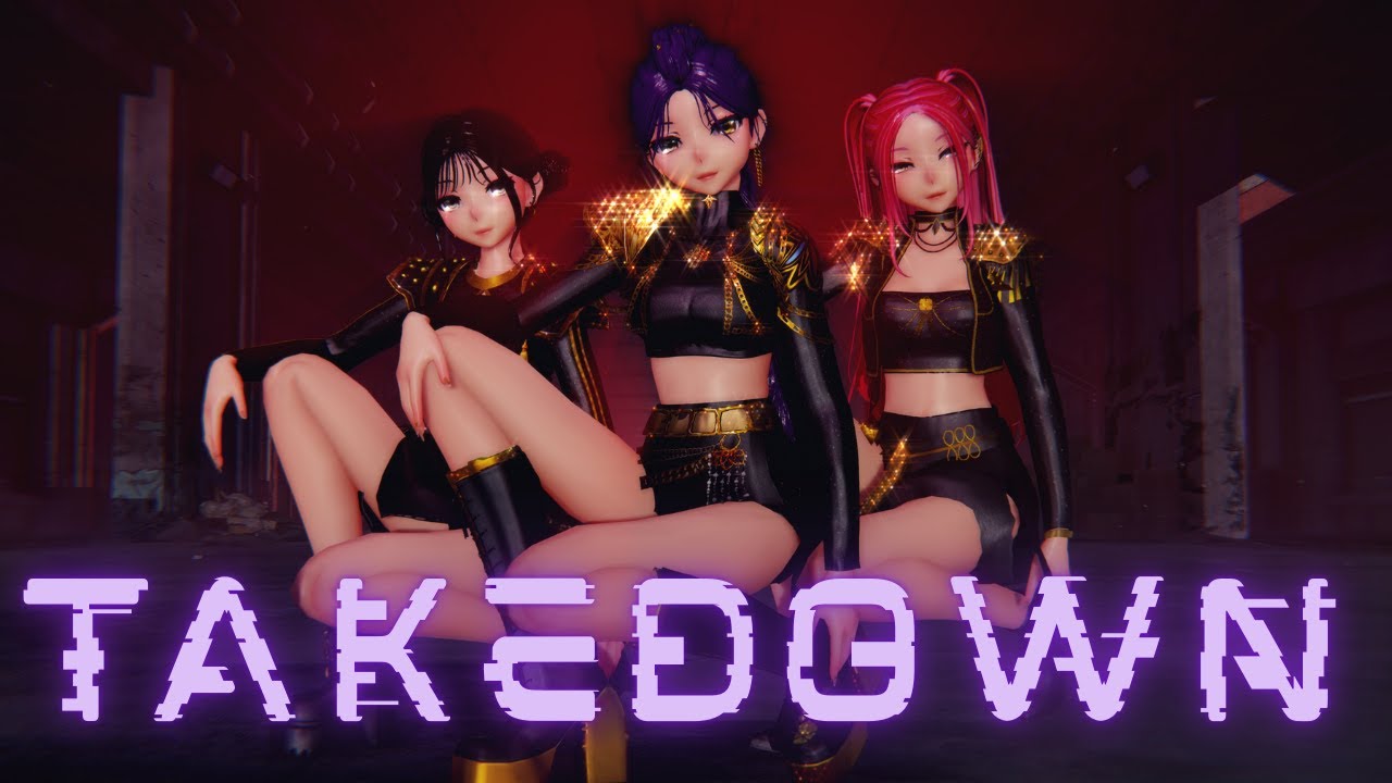 [MMD 4KMV] [Rumi, Mira, Zoey] HUNTR/X - TAKEDOWN
