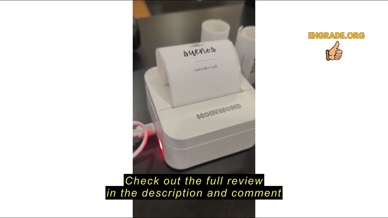 Review VaoeiKuo Notebuddy Mini Sticker Printer Doodle Dash Portable Thermal Printer Inkless Pocket P
