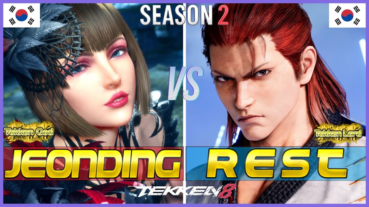 Tekken 8 Season 2 ▰ JEONDDING (Anna) Vs REST (Hwoarang) ▰ High Level Gameplay