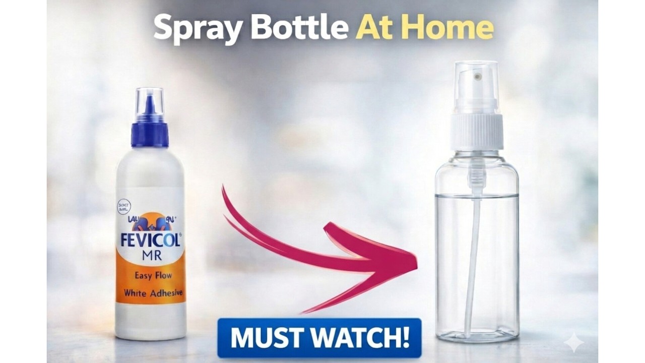 😱DIY Spray Bottle at Home | 🎀✨Reuse Fevicol Bottle | Best Out of Waste Craft Idea ♻️