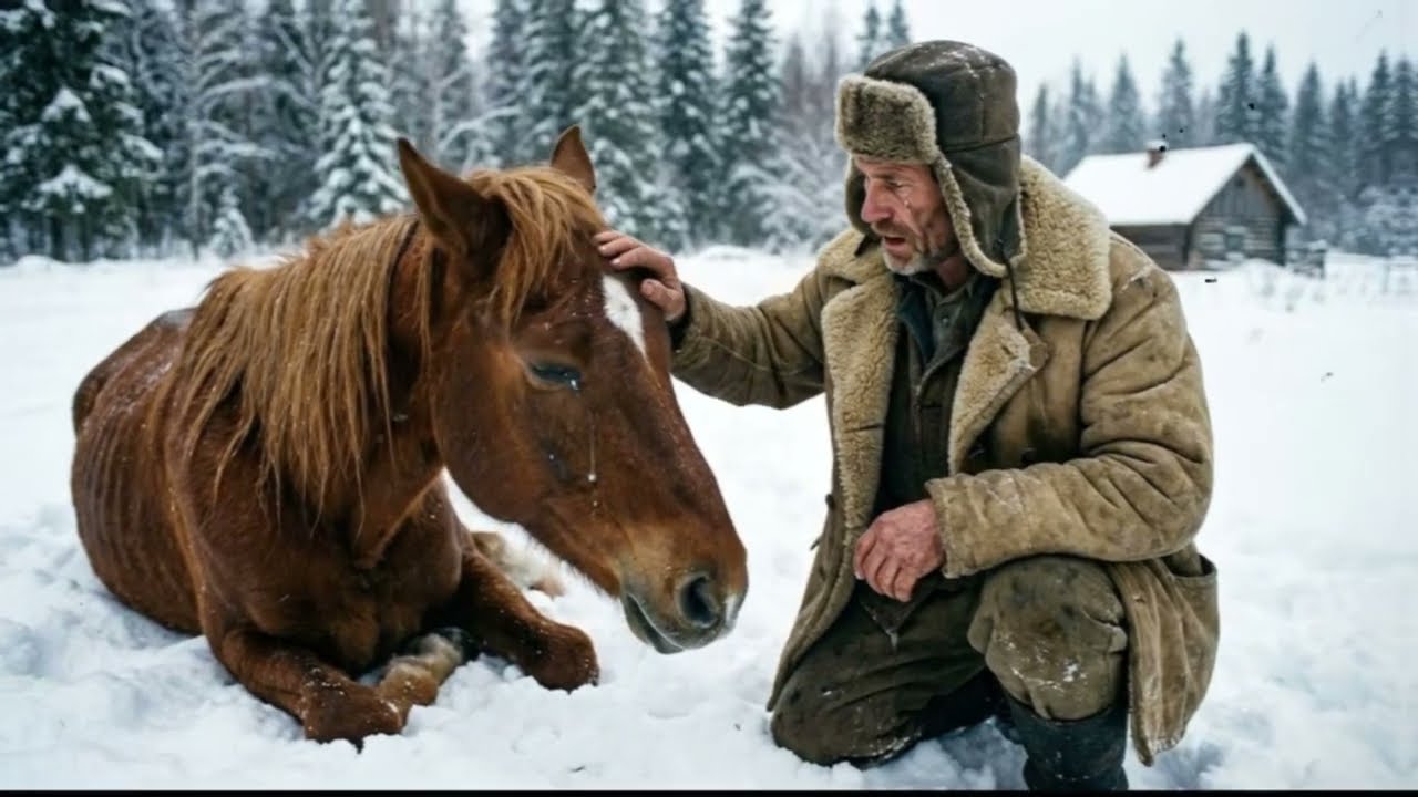 Тощая лошадь ЗАМЕРЗАЛА в тайге. То, что сделал этот старик - НЕВЕРОЯТНО!