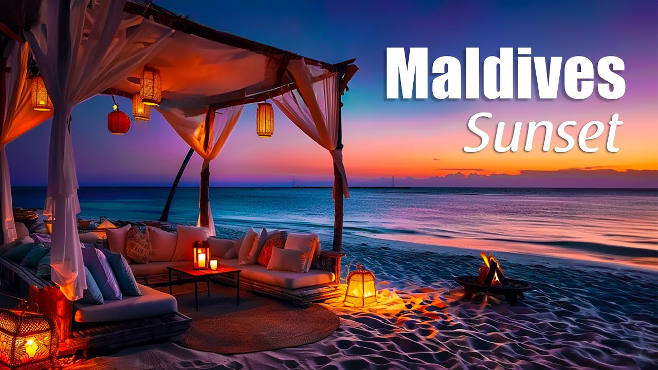 Paradise Chillout Music Mix - Peaceful Space in the Maldives at Sunset | Background Music for Work