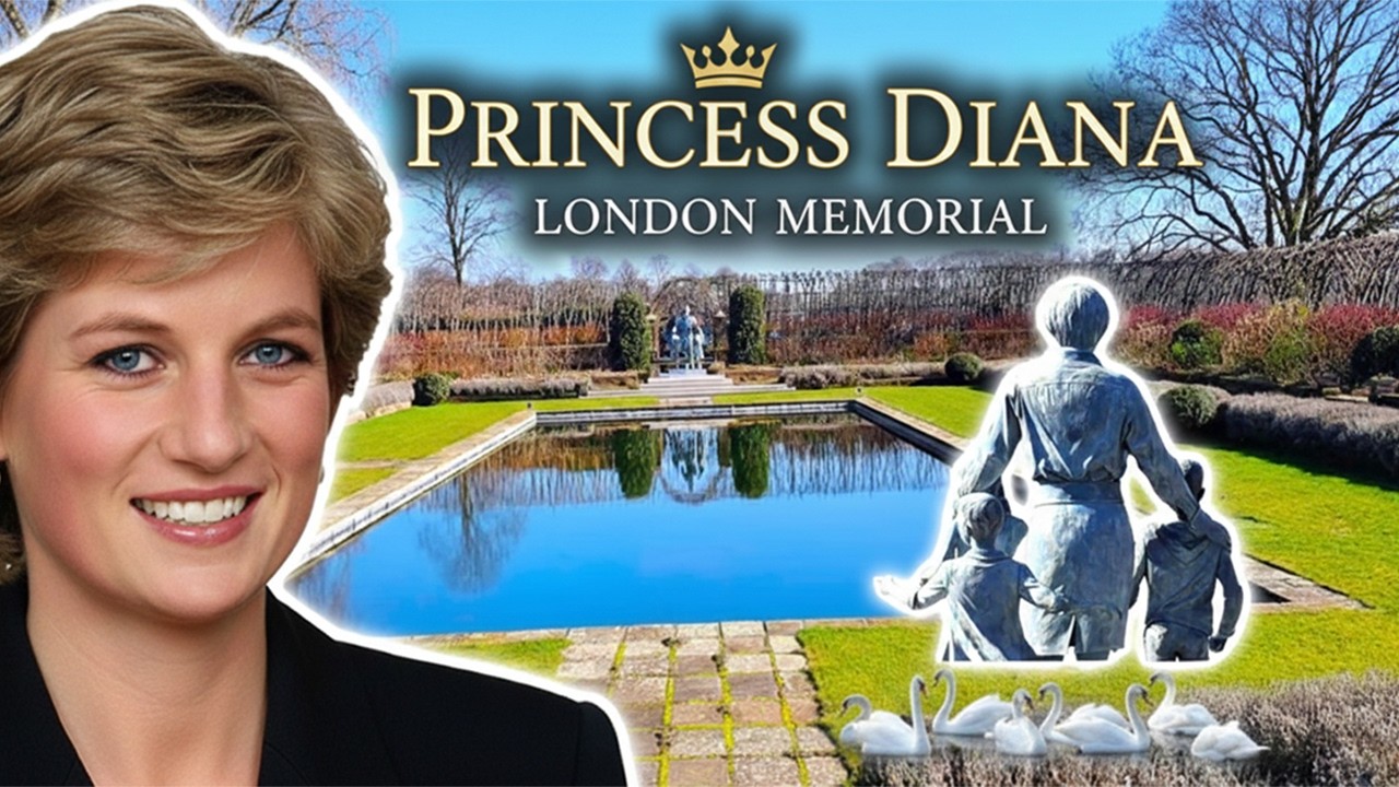 Walking through the Princess Diana Memorial, London