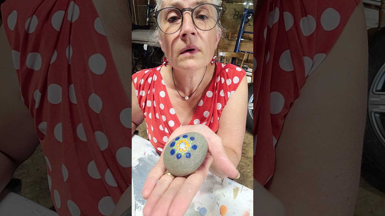 It's Finally Dot Day!                   Dotted Mandala Rocks