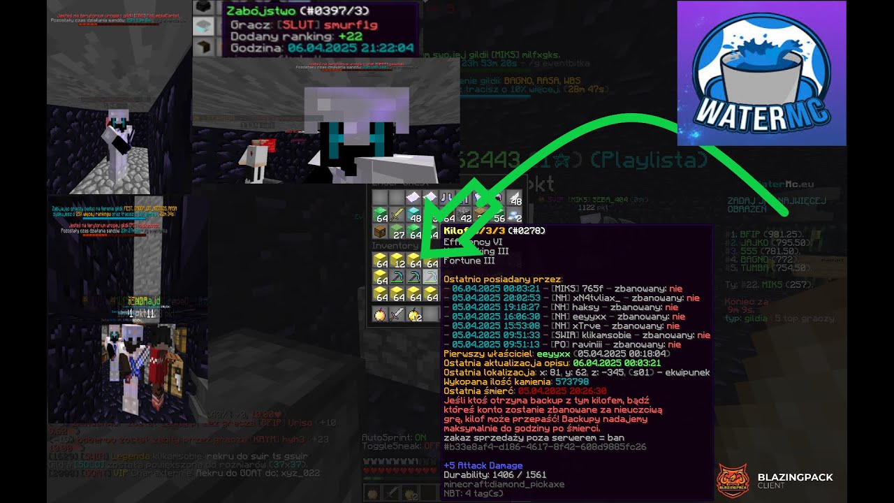 WBIJANIE SIĘ PERŁAMI NA WATERMC.EU | YOUTUBERZY PADAJOM @smurf1g @RepeQ | DARMOWE 6/3/3 | 4K