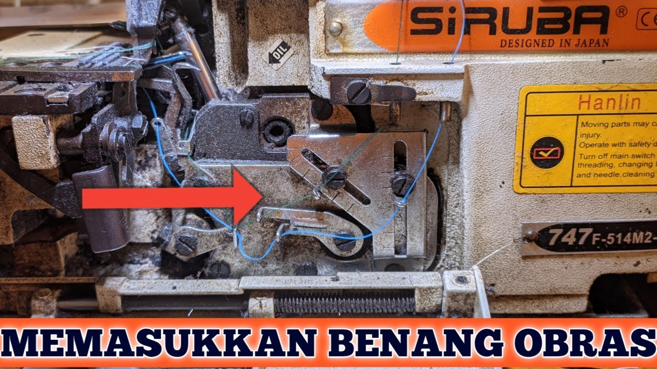 cara memasukkan benang obras dengan baik dan benar