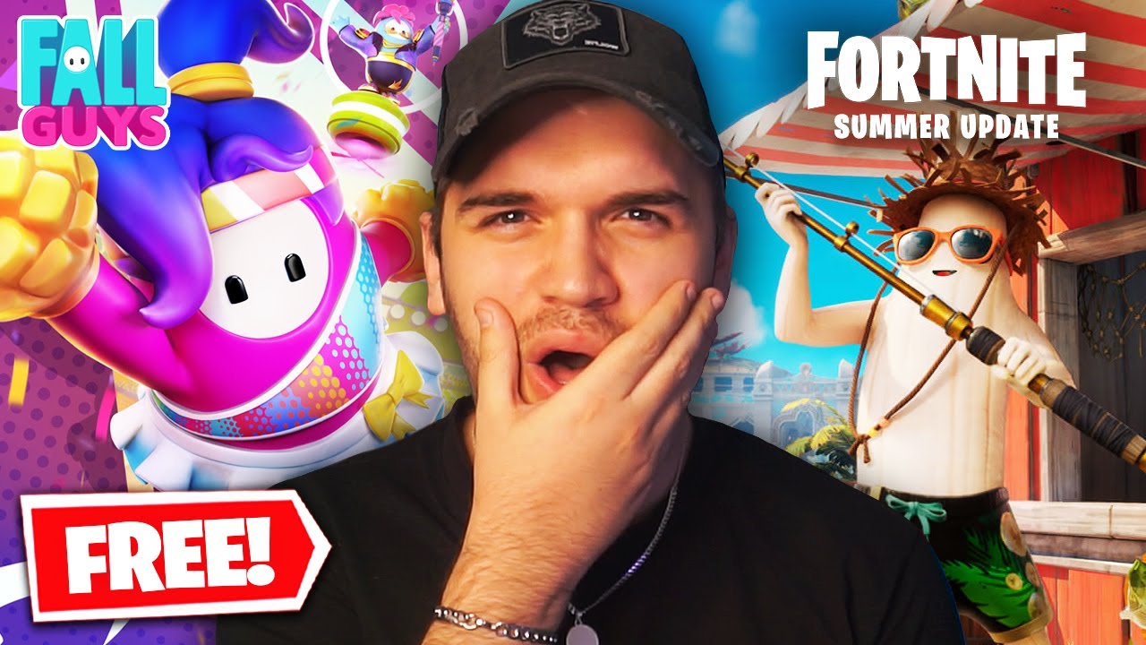 FALL GUYS Е FREE + Fortnite Summer Update!
