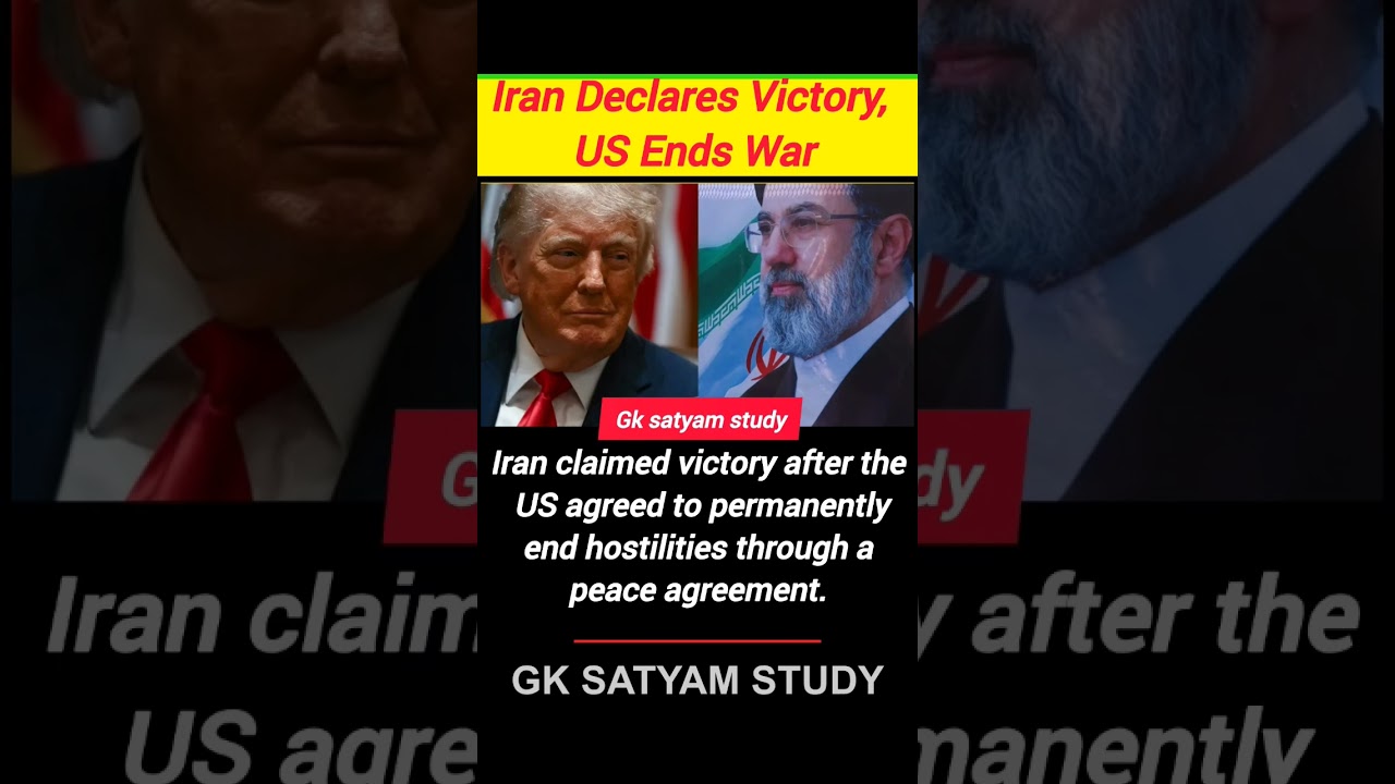 Iran Claims Victory | US Agrees To Permanently End War | Trump Iran Peace Deal Explained | GK Satyam