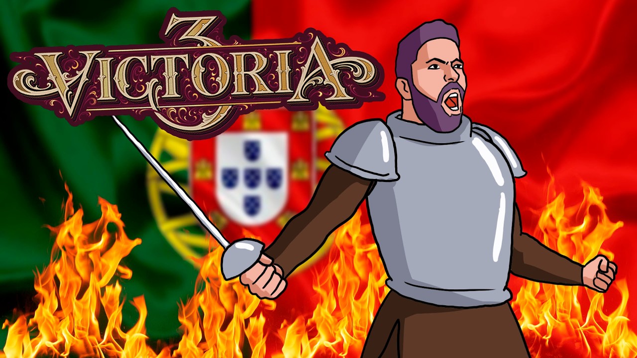 Do CAOS p&oacute;s GUERRA CIVIL a HEGEMONIA MUNDIAL? Portugal e a era Vitoriana! 🏭 VICTORIA 3