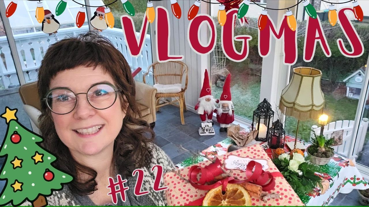 Vlogmas 22 | Голубое-розовое небо, цветочные композиции, упаковка подарков и вечеринка с лазаньей...