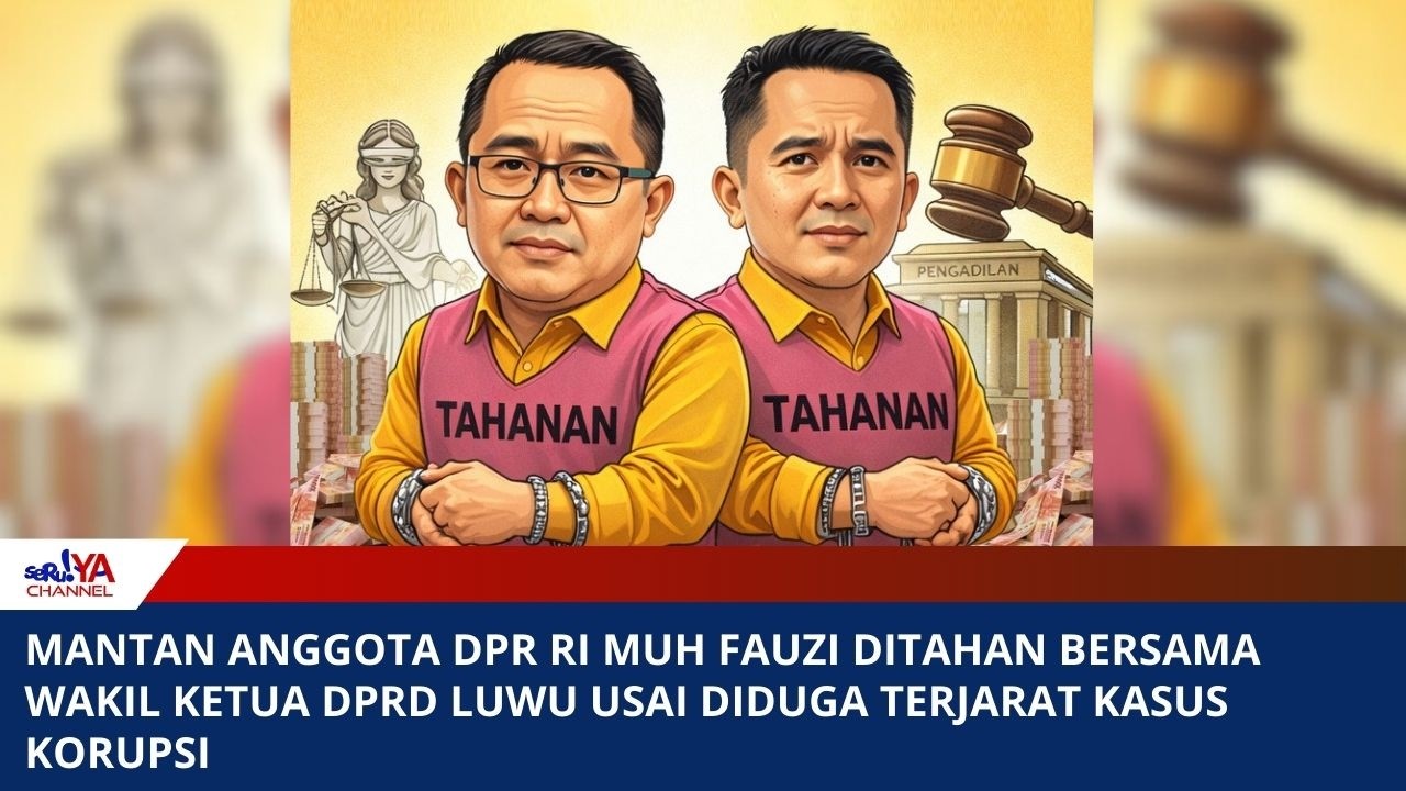 TERJARAT KASUS KORUPSI, MANTAN ANGGOTA DPR RI MUH FAUZI DITAHAN BERSAMA WAKIL KETUA DPRD LUWU