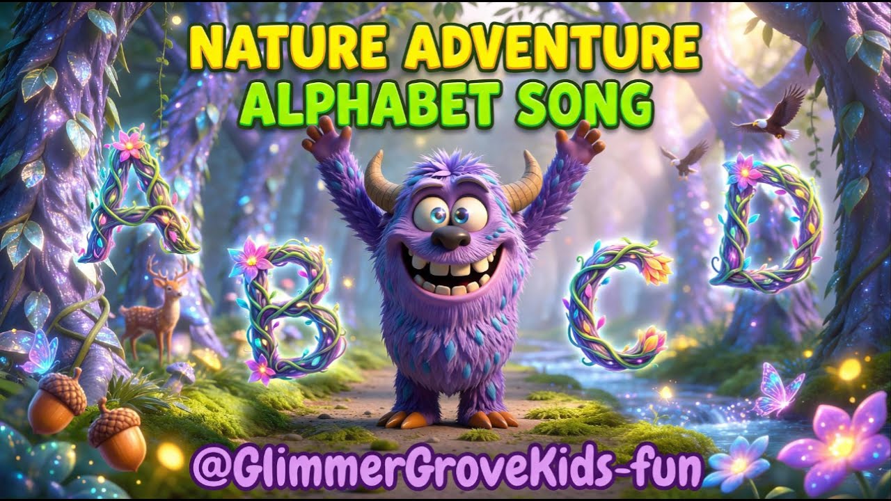 Fun ABC Alphabet Song for Kids | Nature Adventure Learning in Glimmer Grove 2025!