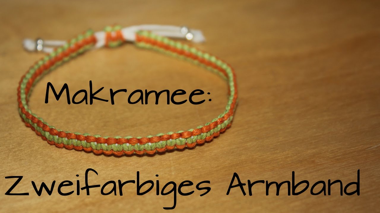 Makramee: Zweifarbiges Armband | DIY