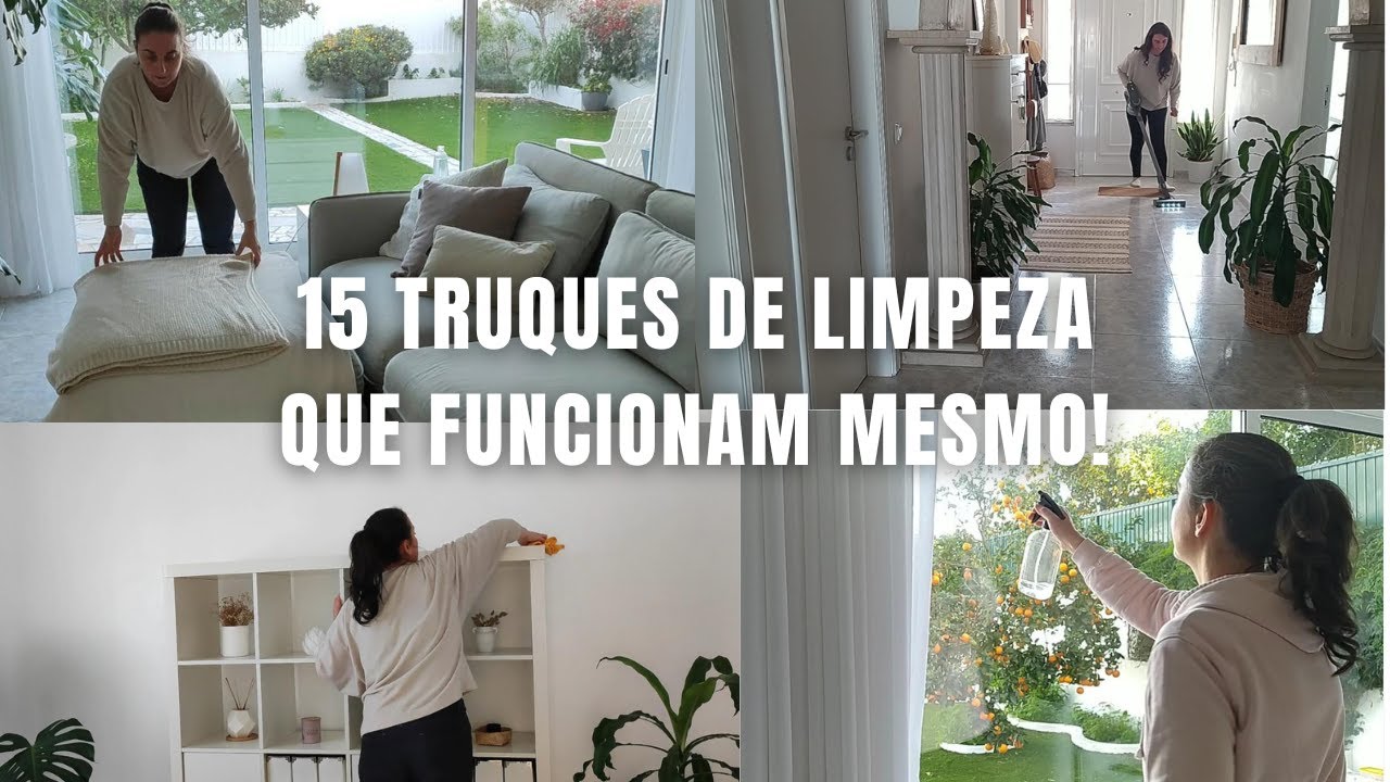 As 15 melhores dicas para tornar a limpeza mais rápida, mais leve e muito mais eficiente.