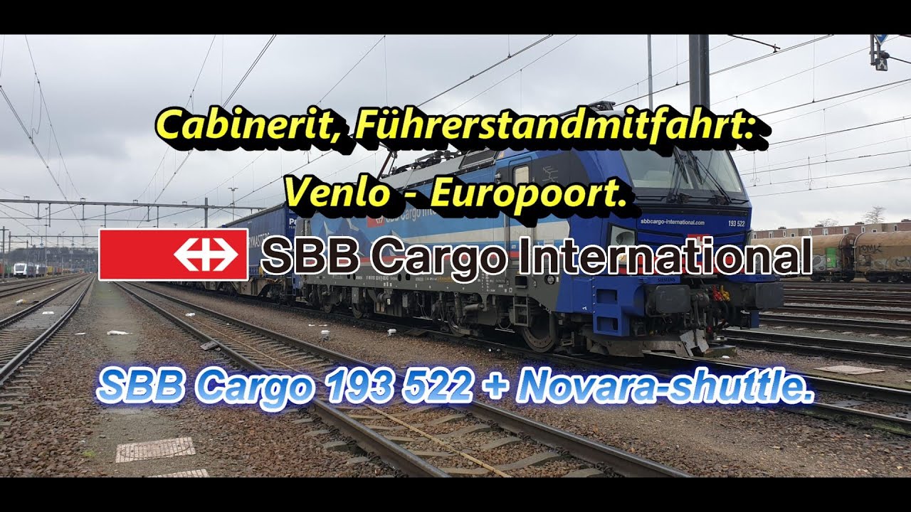 [4K] Cabinerit, Führerstandsmitfahrt: Venlo - Eindhoven - Breda - Kijfhoek - Europoort