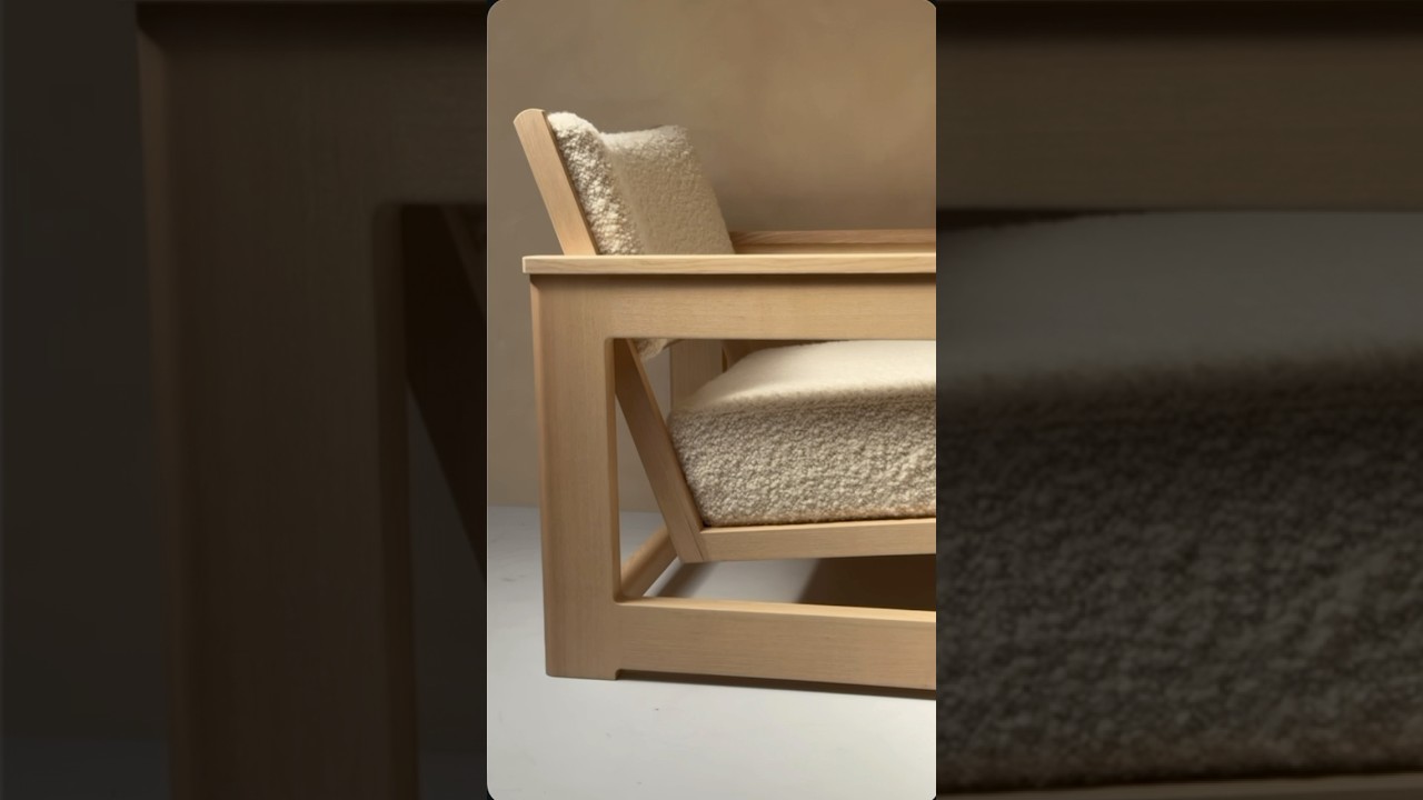 Making a Lounge Chair Part 1 #woodworking #furniture #design #asmr #chair #interiordesign #process