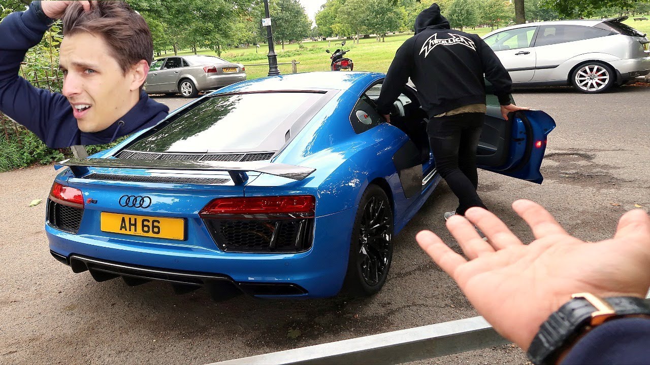 HE TOOK MY R8 AND BROKE IT!!