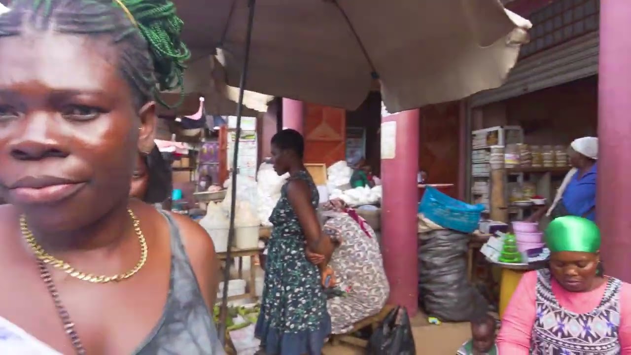 NEW AFRICA CITY STREET MARKET ASHAIMAN GHANA ACCRA