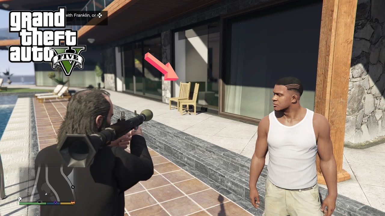 What Happens If You Shoot Rockets at Franklin's  House in GTA 5? Hindi Gameplay