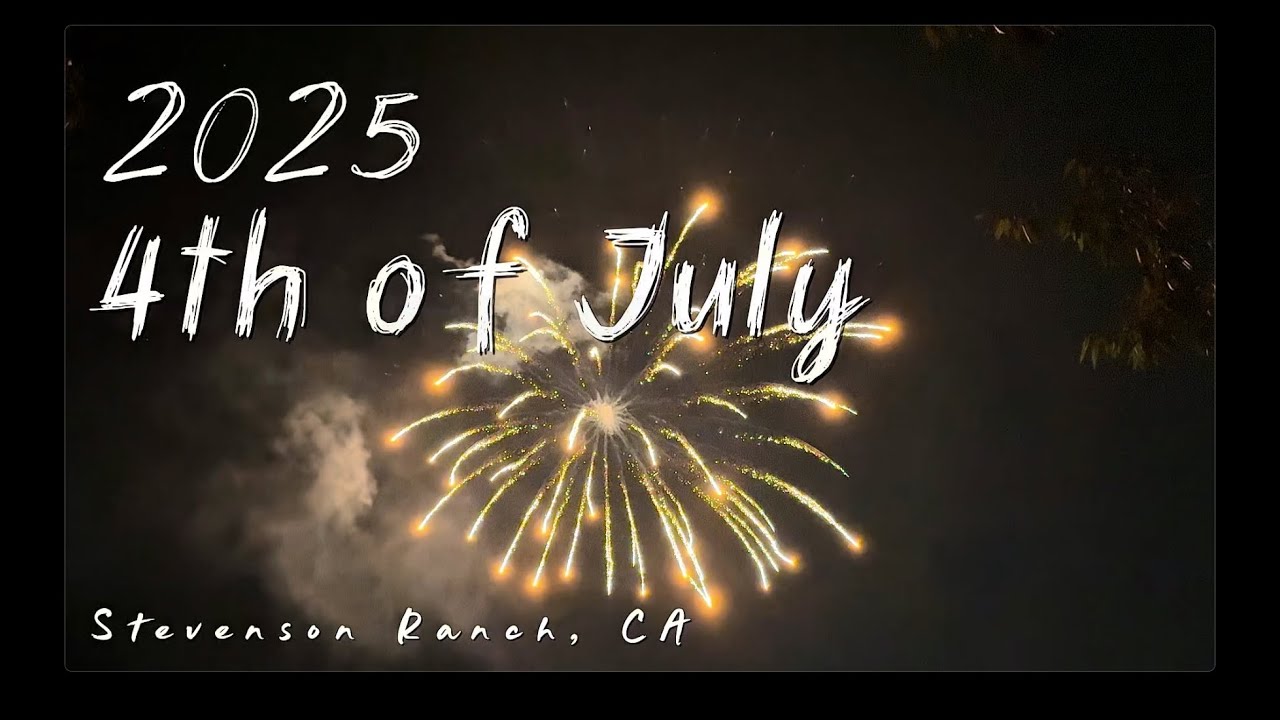 4th of July Fireworks in Stevenson Ranch, California | Neighborhood Park Celebration 🇺🇸