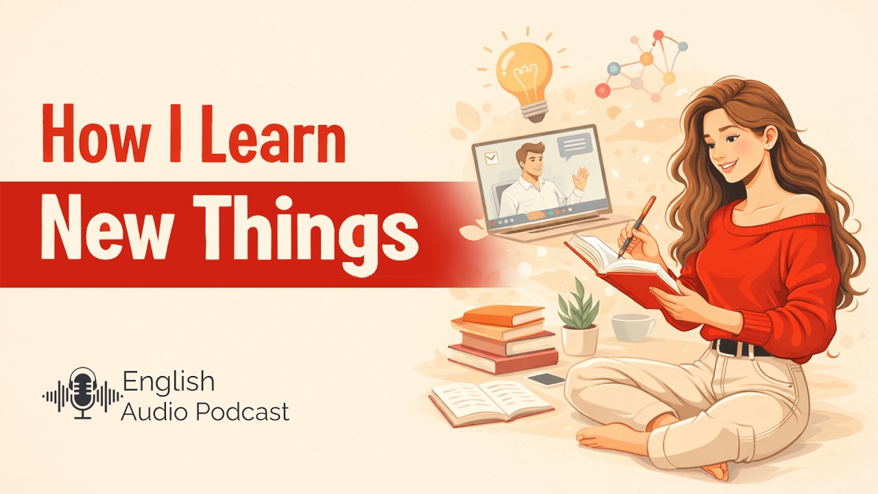 How I Learn New Things | Learn English by Listening | Slow English | English Audio Podcast