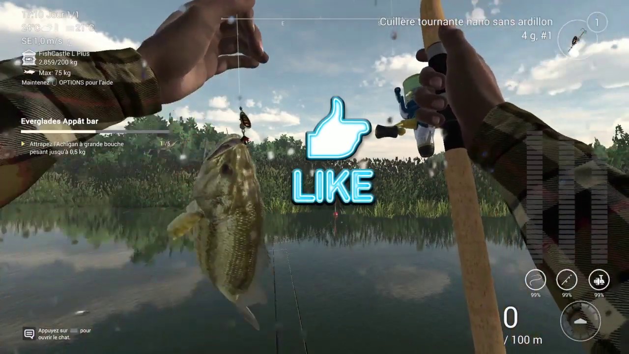 The Fisherman. ( Fishing planet ). Everglades. Appat bar. Monstre tarpon de la terreur.