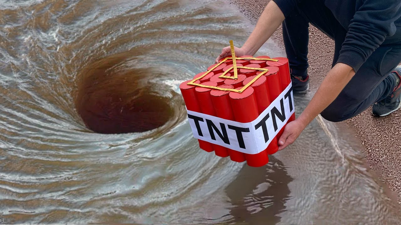 What Happens When You Throw Things Into a GIANT Whirlpool?