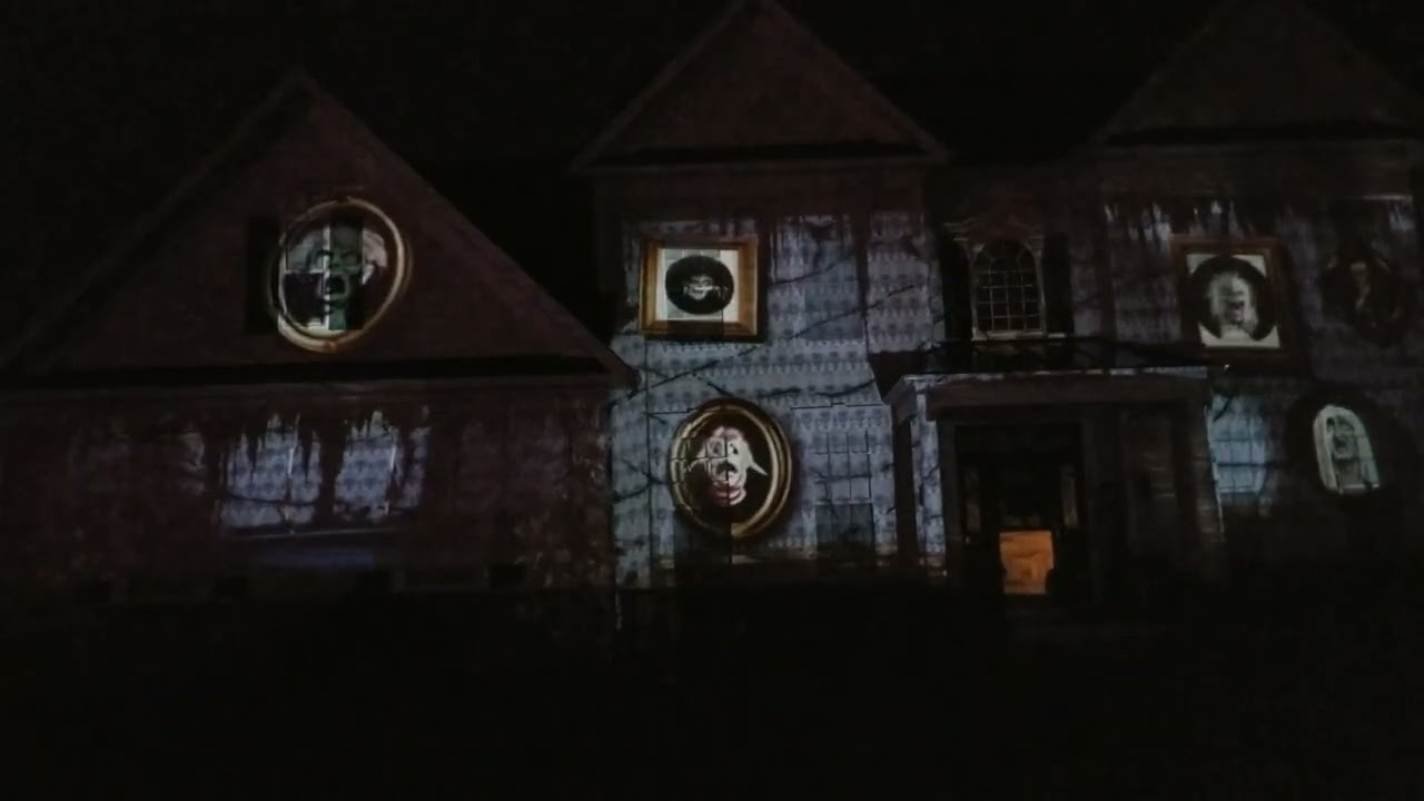 Haunted Mansion Projection