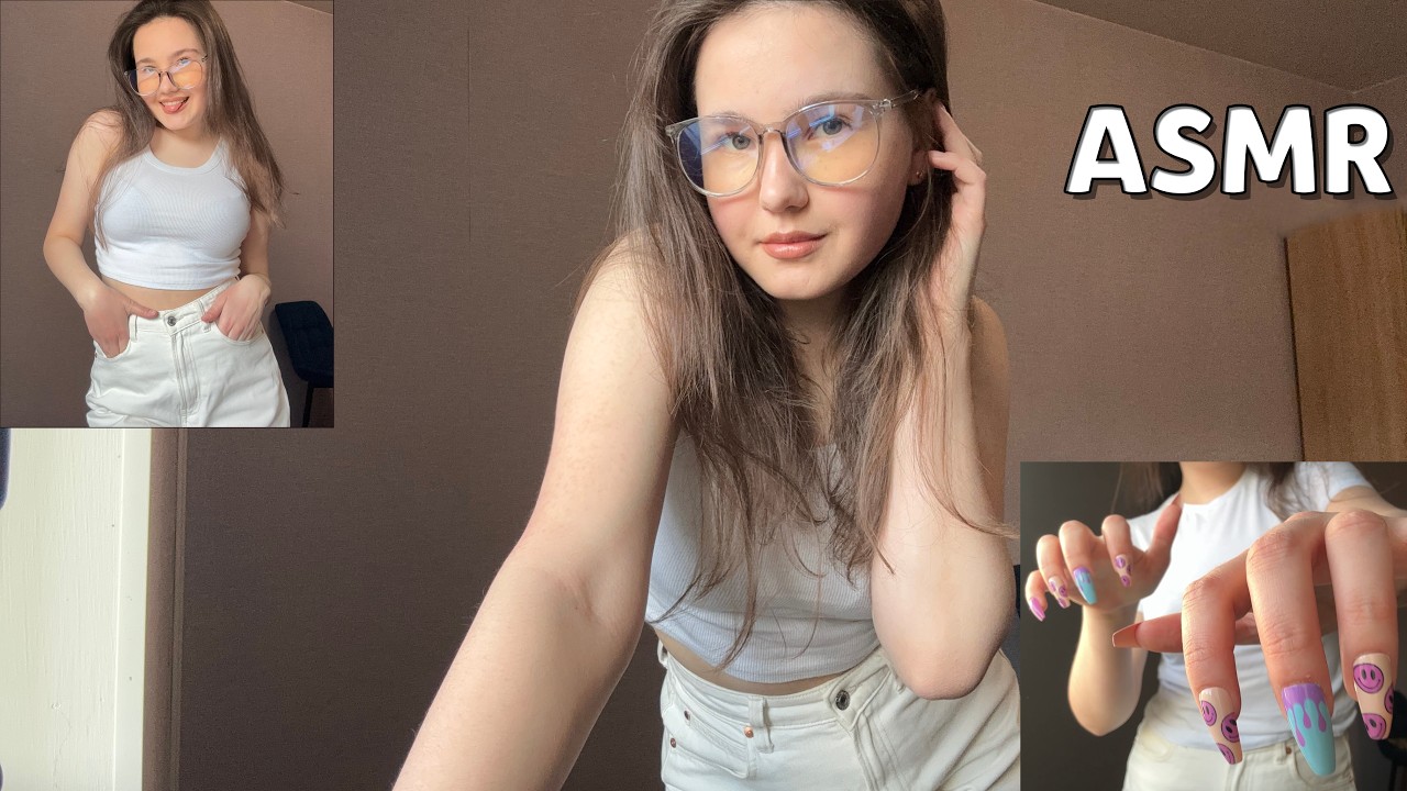 lofi ASMR fabric scratching | body scratch, long nail clicking, camera tapping