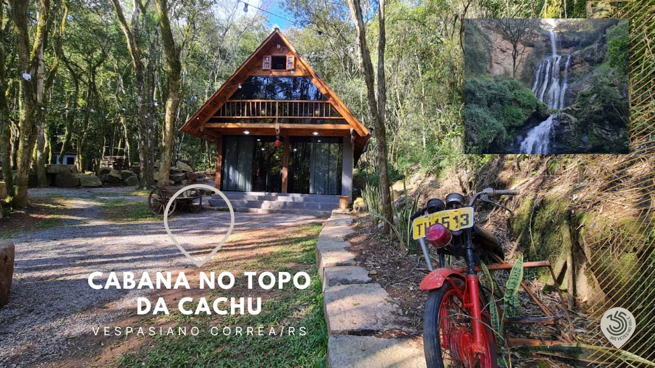CABANA RASGA DIABO | hospedagem no topo de uma cascata de 135 metros