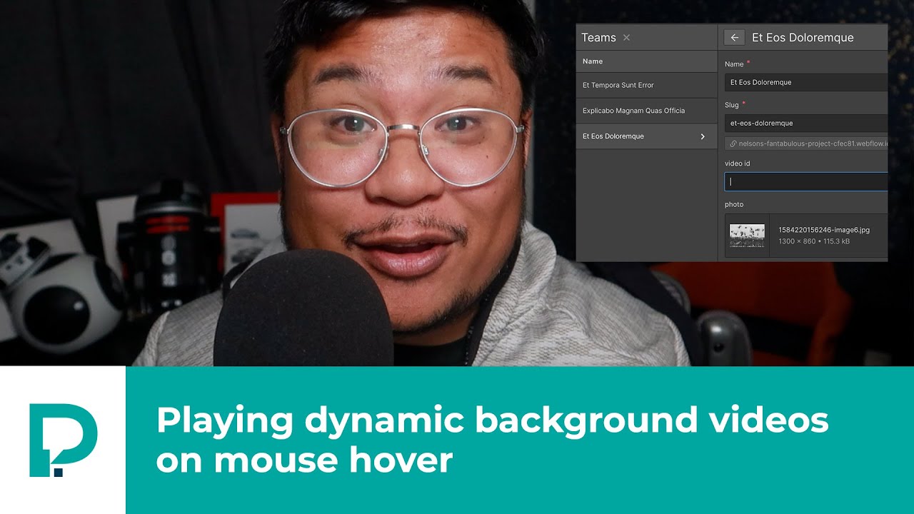 How to Webflow: Playing dynamic background videos on mouse hover (Tutorial 2020)