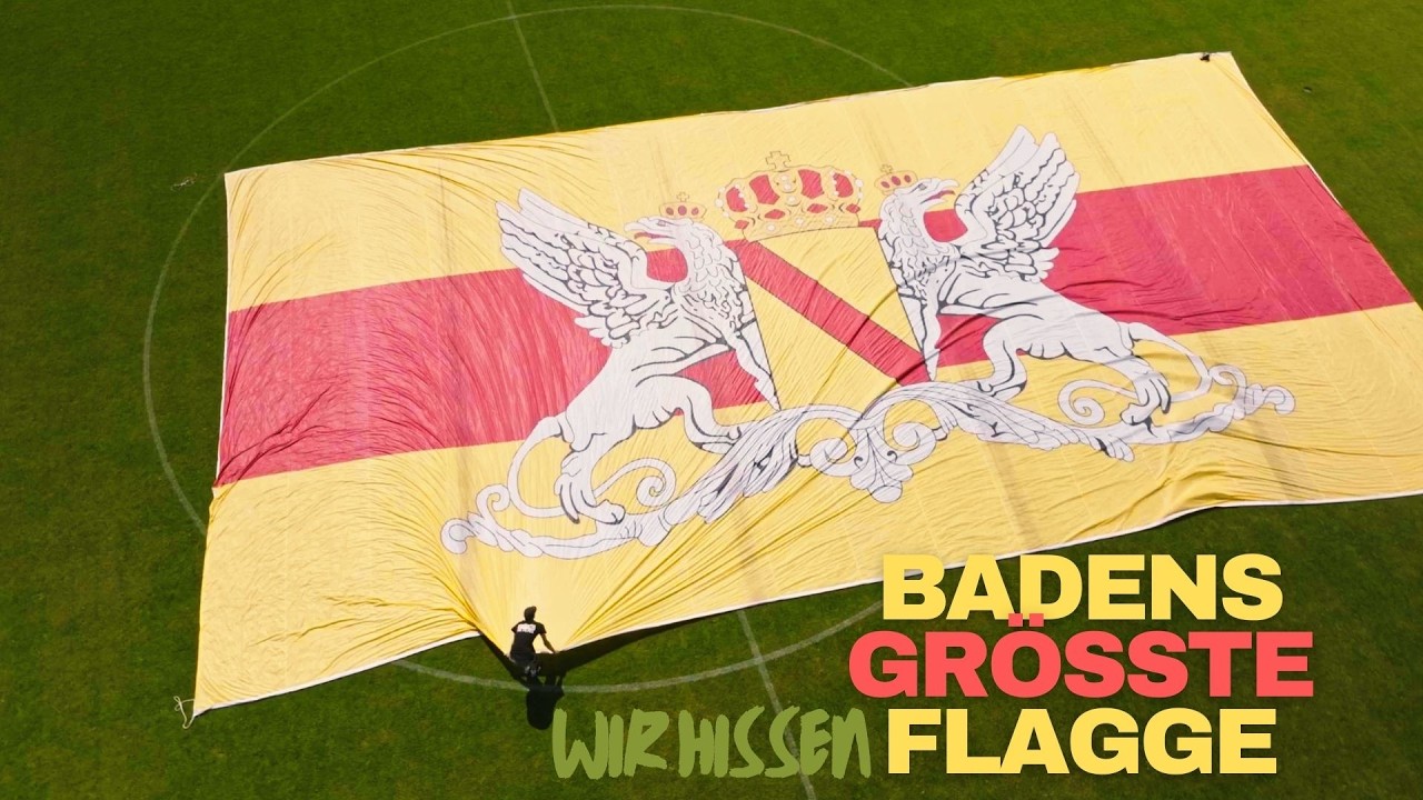 Wir hissen die größte Badische Flagge der Welt (zum Badnerlied) #achtungwirfilmen #visiris #achern