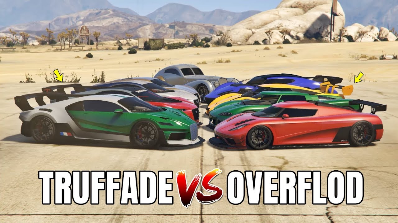 GTA 5 ONLINE - TRUFFADE VS OVERFLOD (WHICH IS FASTEST?) | Bugatti VS Koenigsegg
