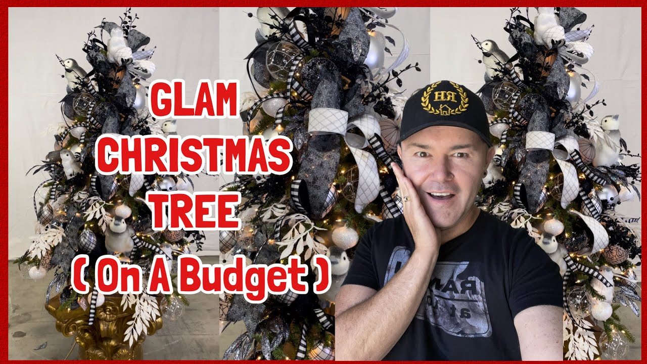 Christmas Tree Decorations 2024 / Decorating  A GLAM Black And White Christmas Tree  / Ramon At Home