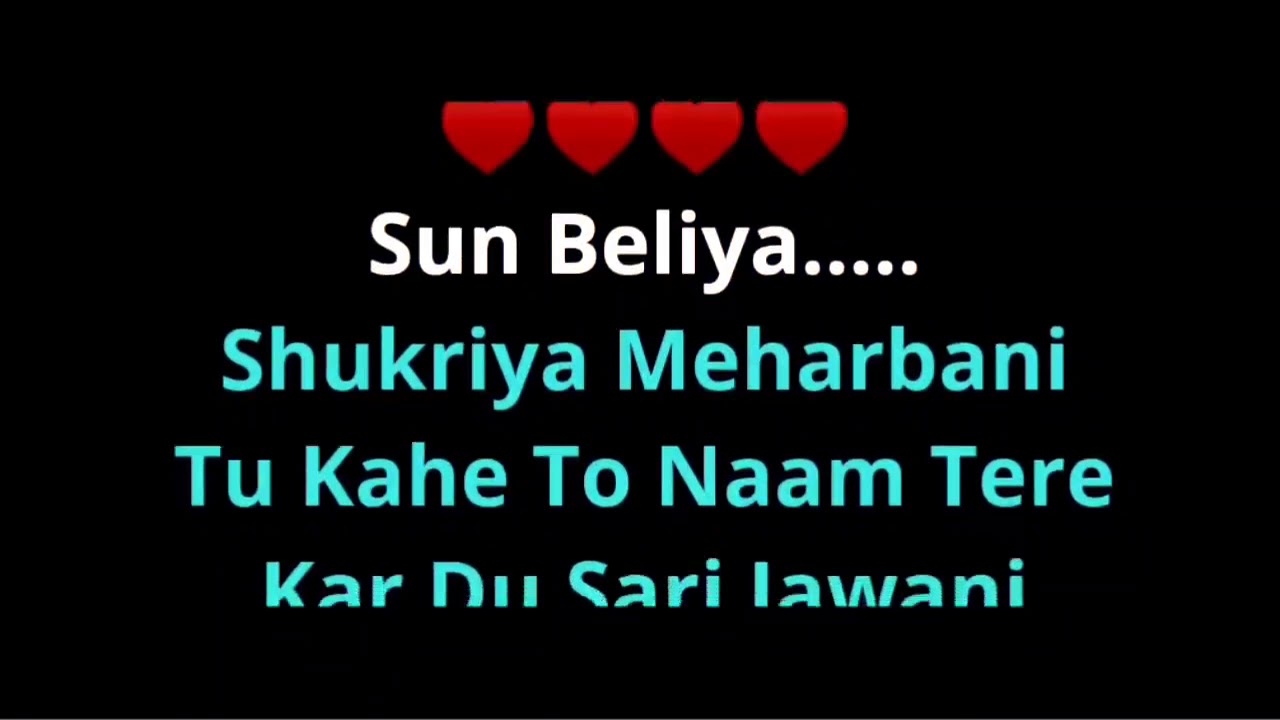 Sun Beliya  -100 Days  Karaoke