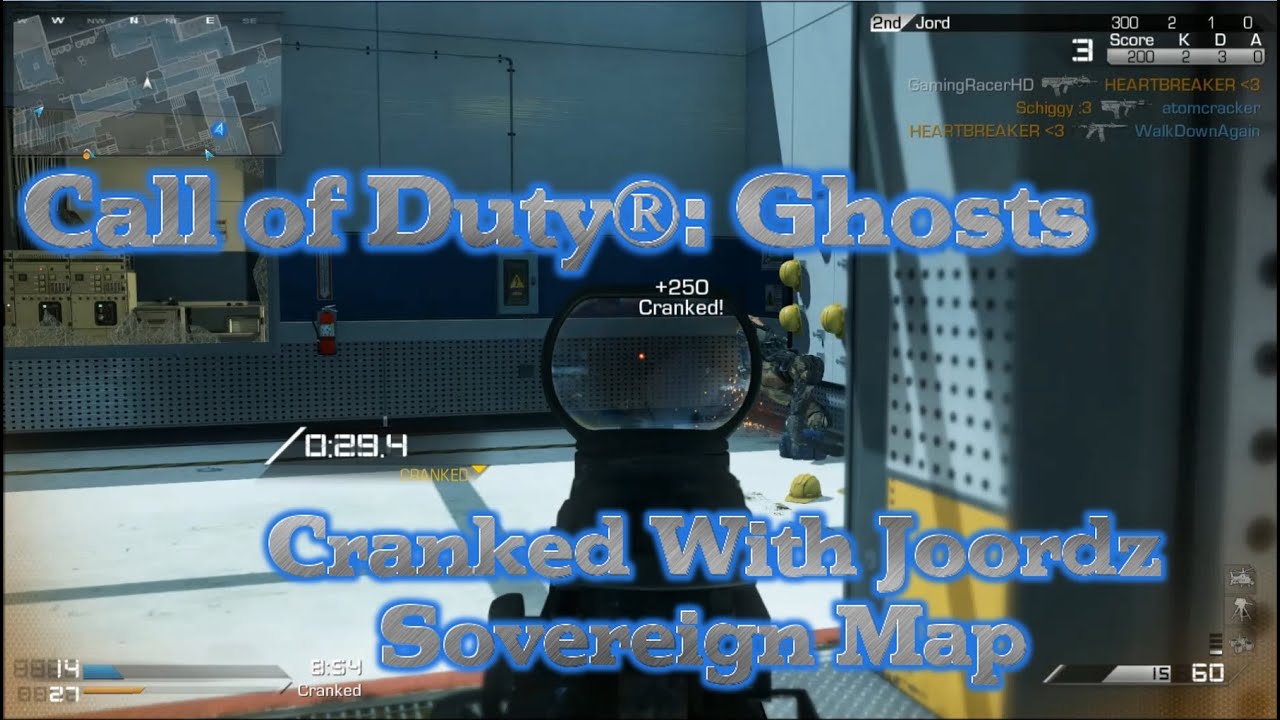 Call Of Duty: Ghosts Multiplayer - Cranked with Joordz - Sovereign Map (1080p HD)