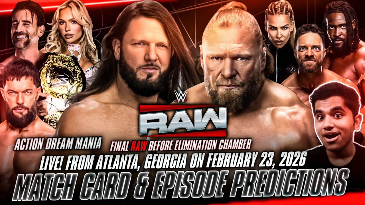 Прогнозы на эпизод WWE RAW: Atlanta от 23 февраля 2026 года | Посвящение Эй Джей Стайлзу | Action...