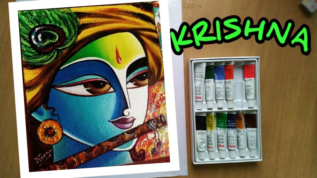 #creativeart #krishna
 how to drawing Krishna with water colour