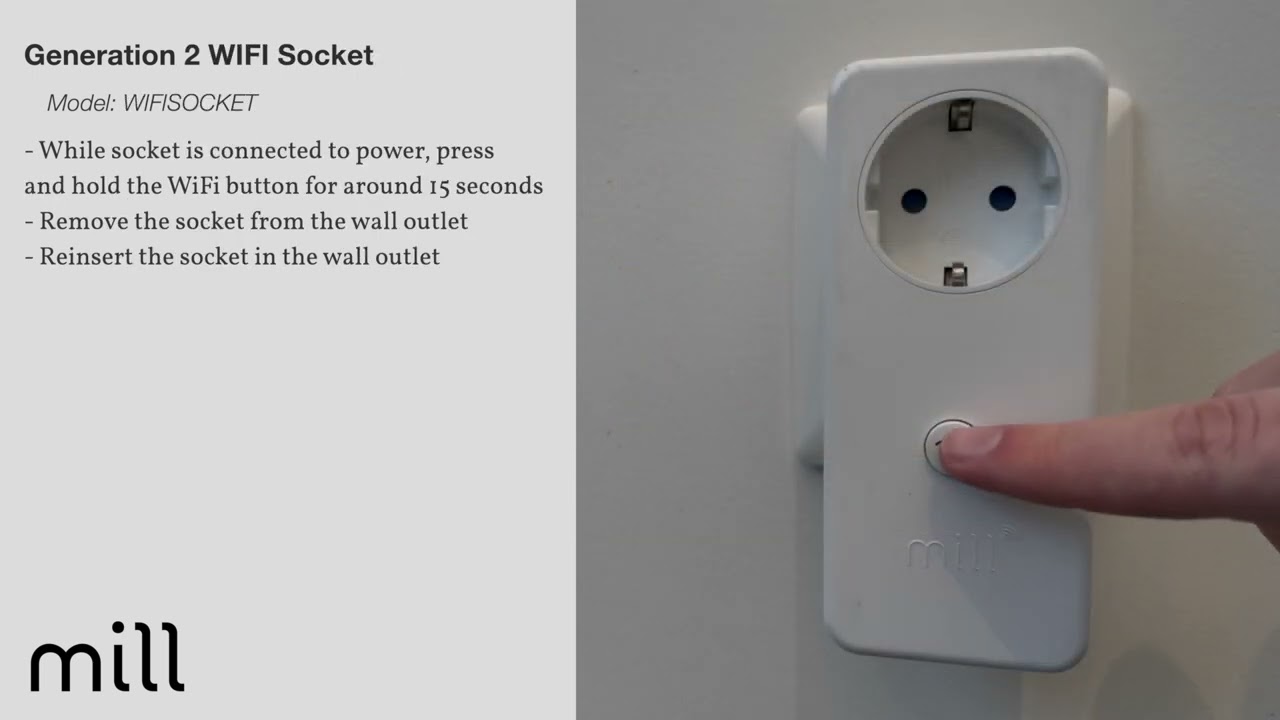 How to reset Mill WiFi devices