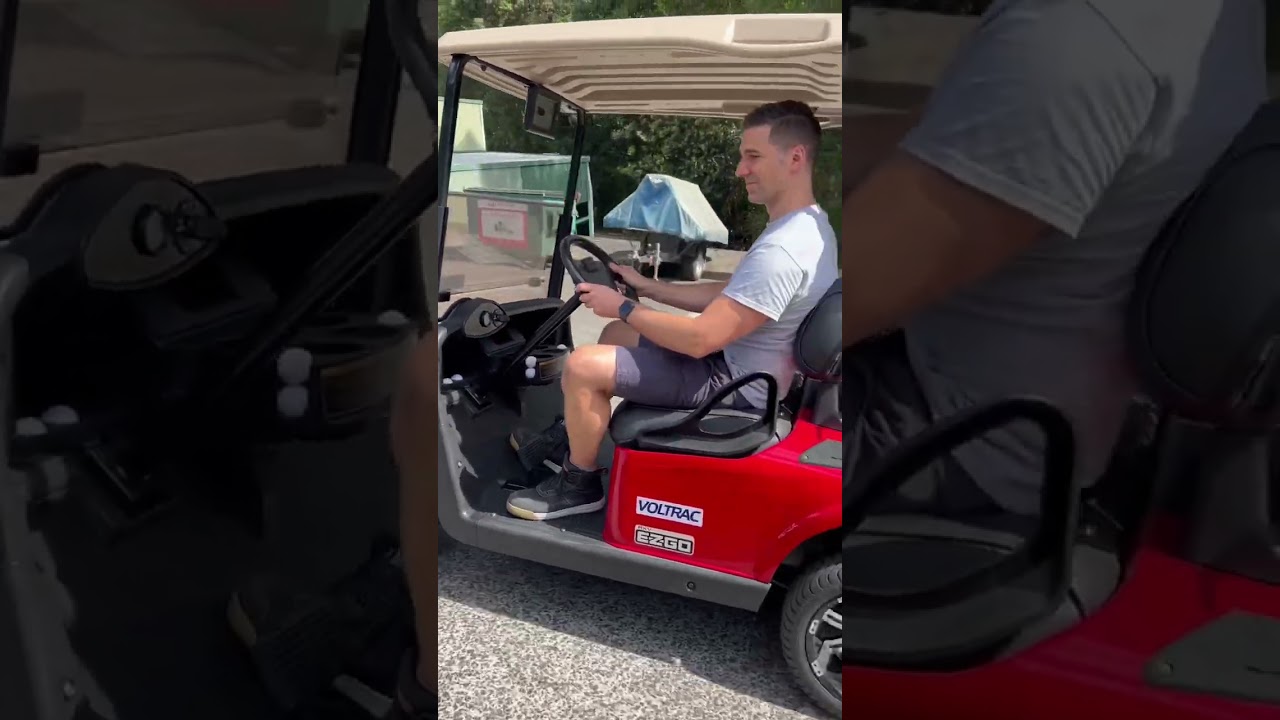 Golf Cart Drag Race - EZGO RXV versus Club Car Precedent #ezgo #clubcar #golfcarts