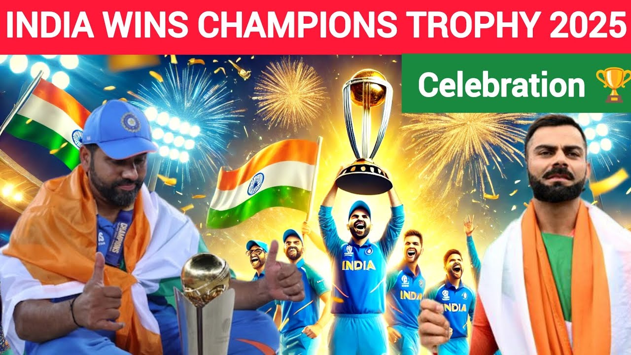 INDIA WINS ICC CHAMPIONS TROPHY 2025!! | LEGENDARY VICTORY! | Celebration in ORN DELHI
