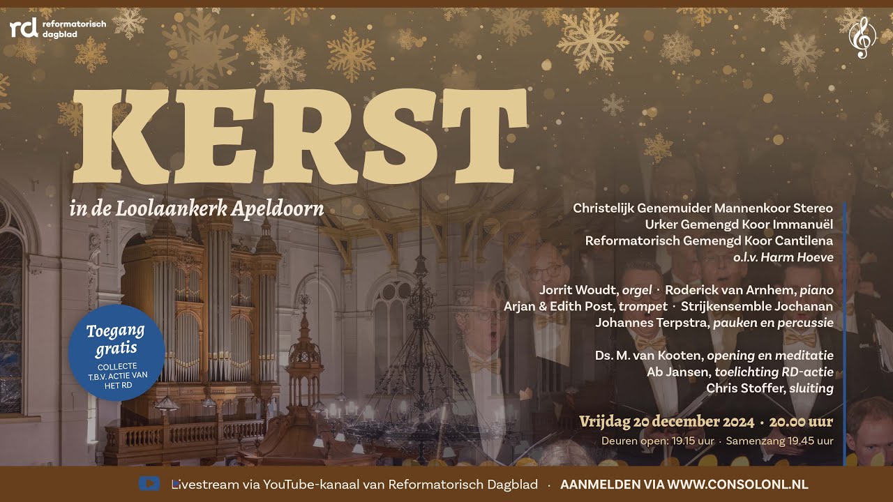 RD-actie 'Crisis in Cuba | Kerstconcert vanuit de Grote Kerk van Apeldoorn.