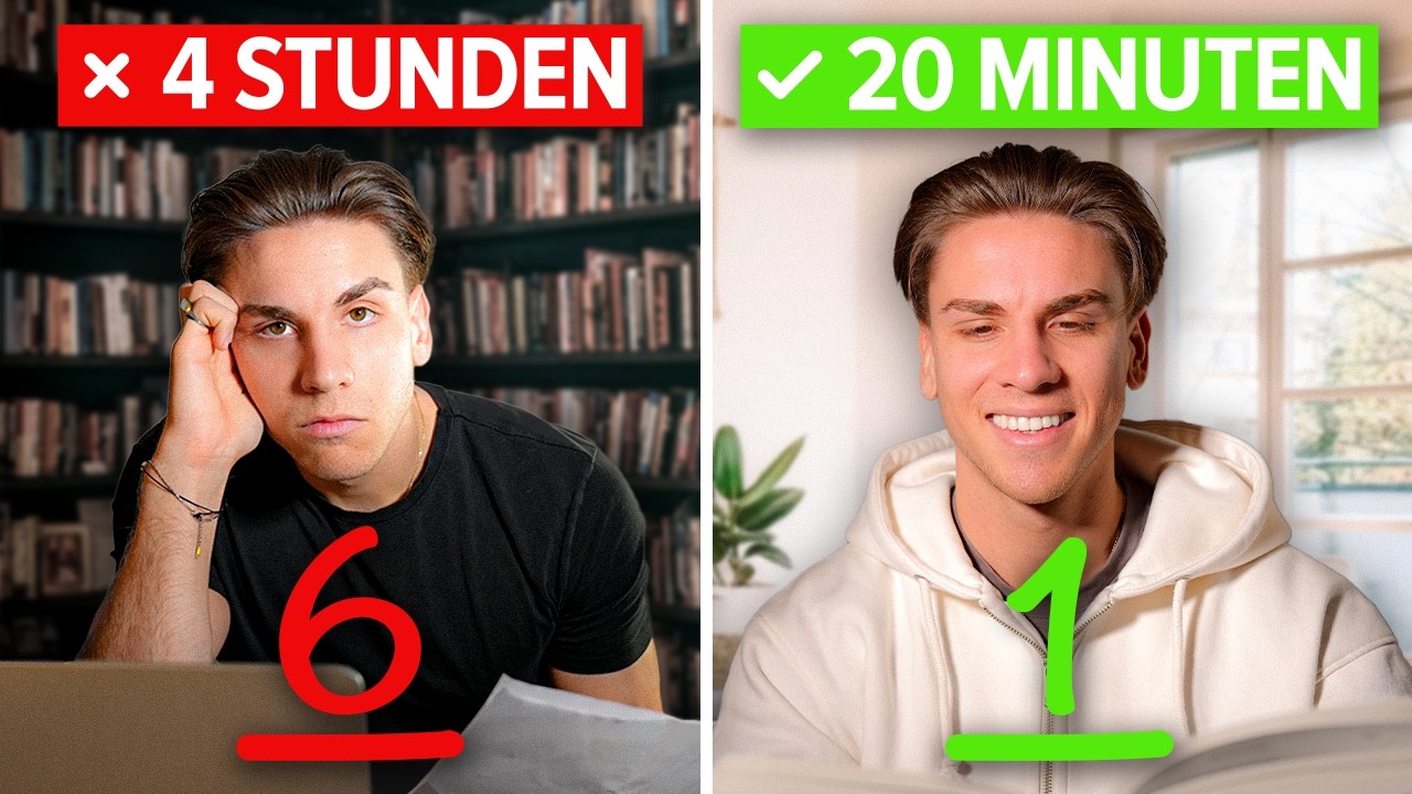 Wie du mit WENIGER lernen BESSERE Noten bekommst