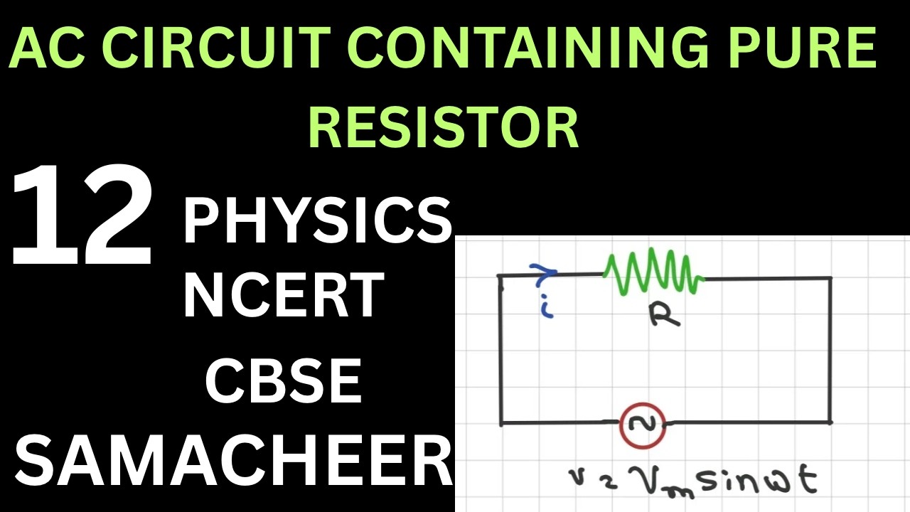 AC Circuit containing Pure Resistor/12 Physics/Tamil/Quick Learning Physics