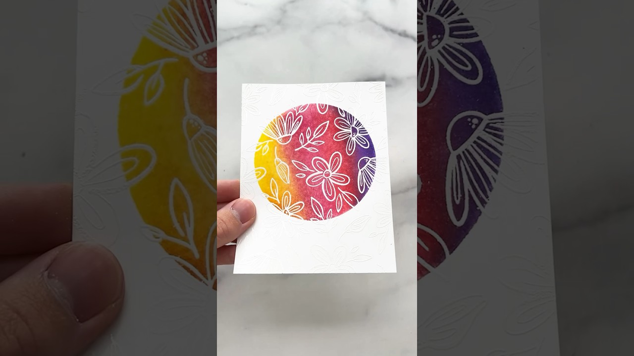 You NEED To Try This STAMPING Technique! #crafts #cardmaking #art