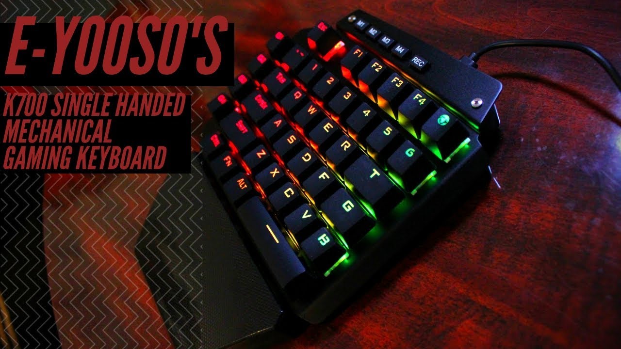 E-Yooso&rsquo;s K700 Single Handed Mechanical Gaming Keyboard