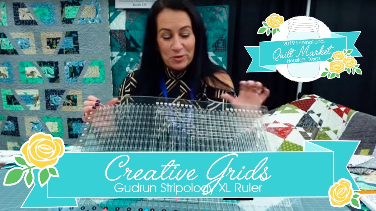 Creative Grids Gudrun Stripology XL Ruler | Fall Quilt Market 2019 | Fat Quarter Shop