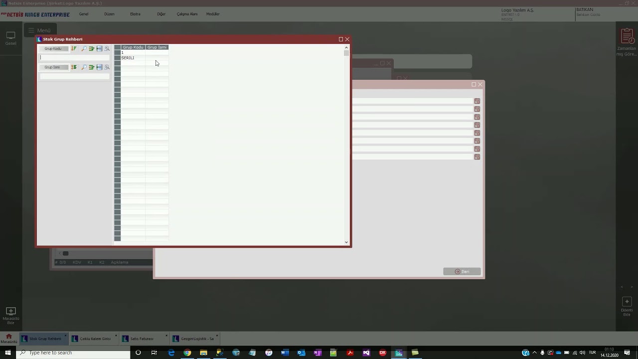 Netsis Fatura Çoklu Kalem Girişi Filtre Desteği
