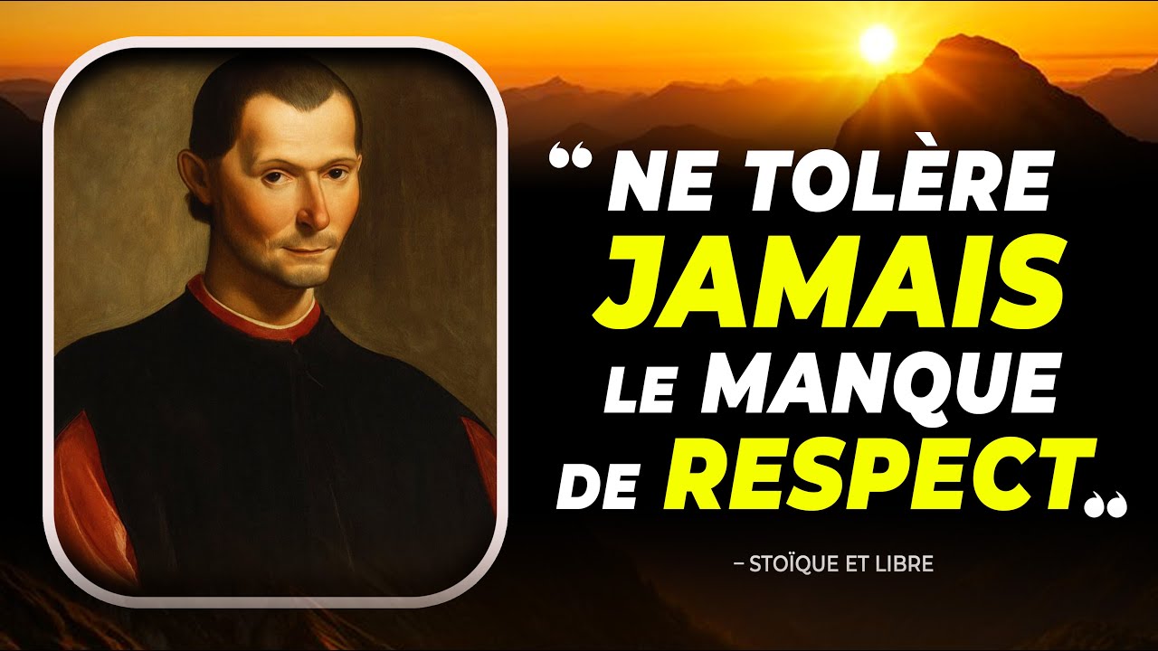 La Stratégie la plus Redoutable contre le Manque de respect | Machiavel